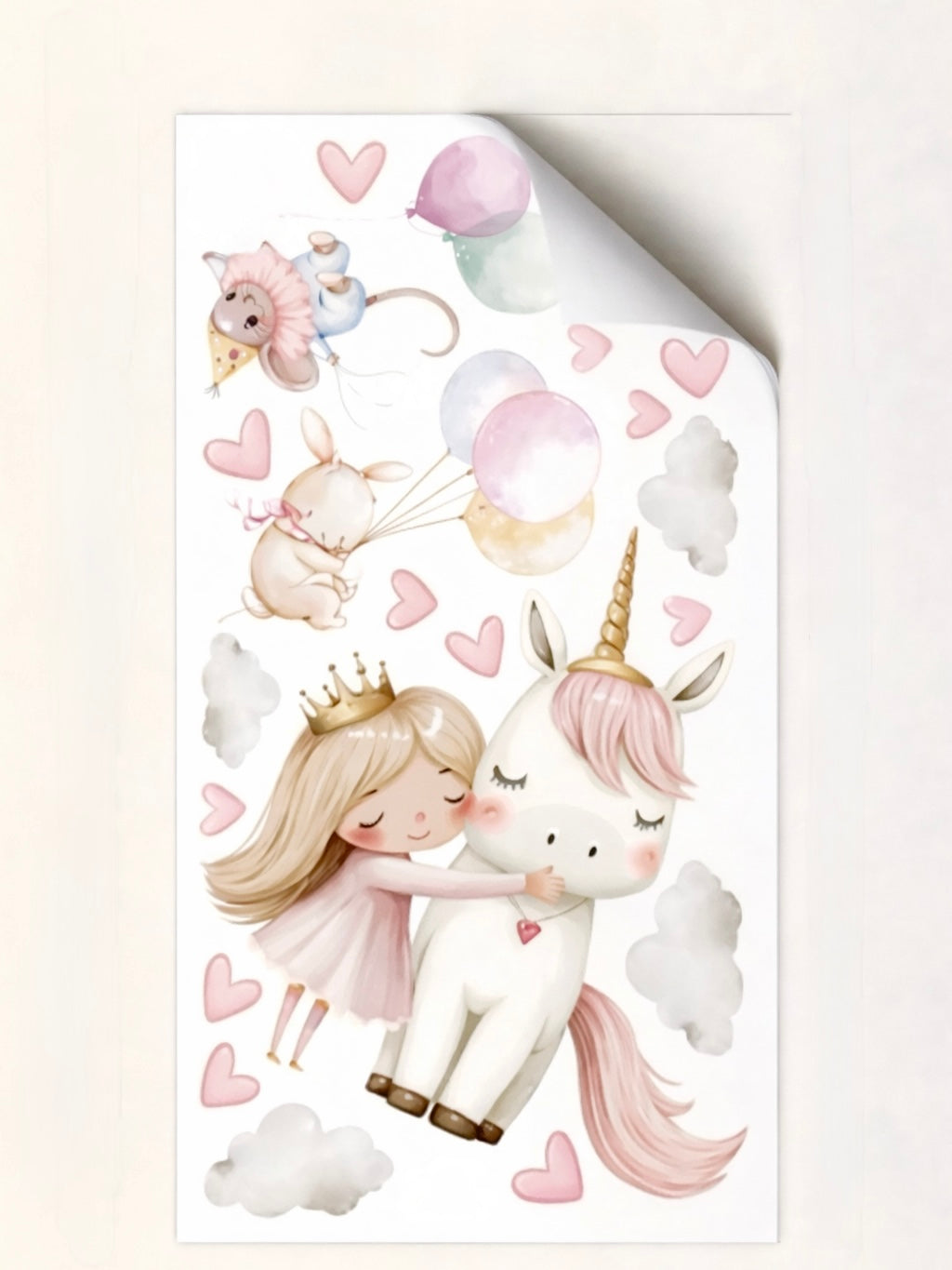 Muursticker eenhoorn kinderkamer