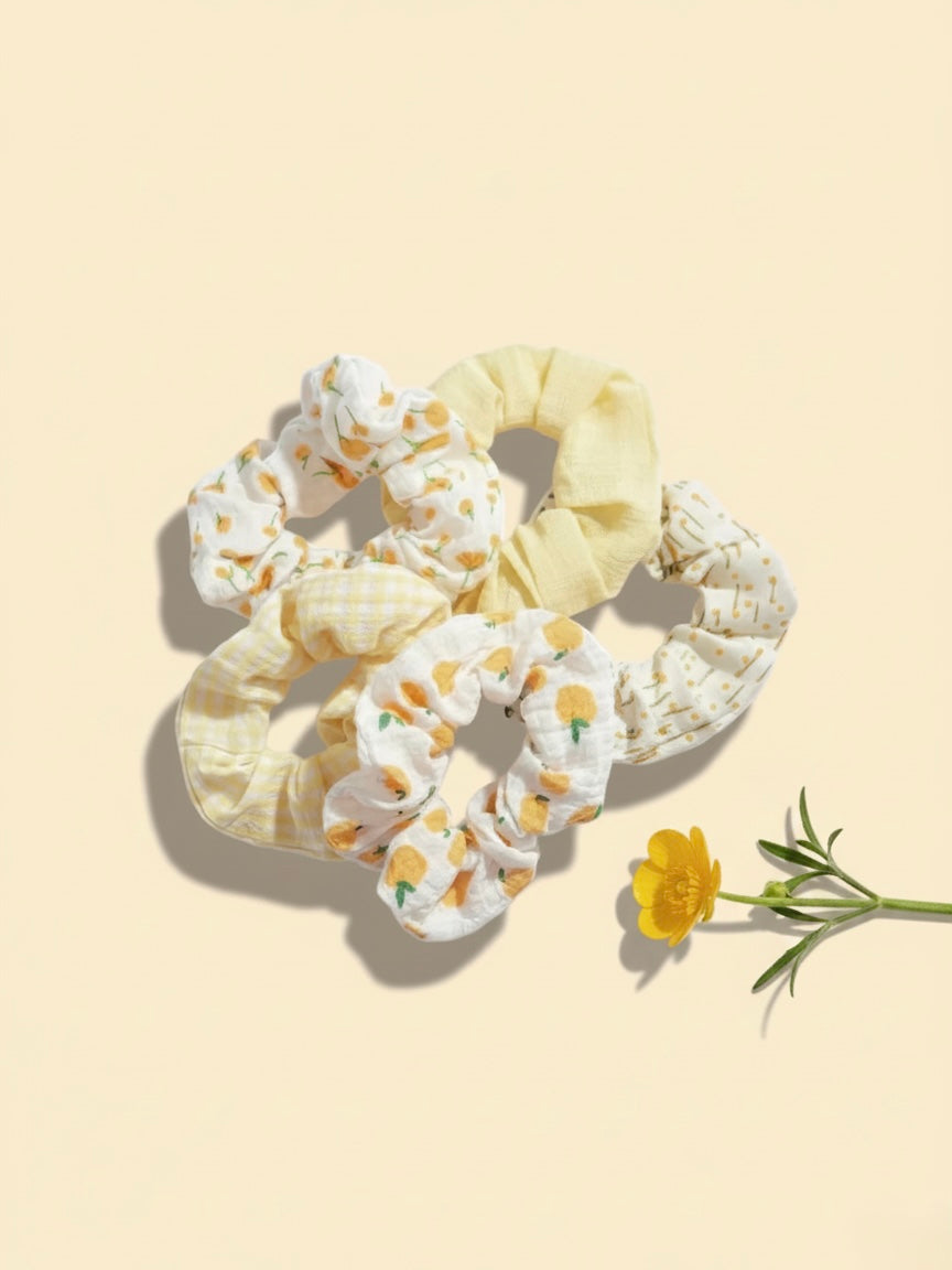 scrunchies cute little rebels voor kinderen geel