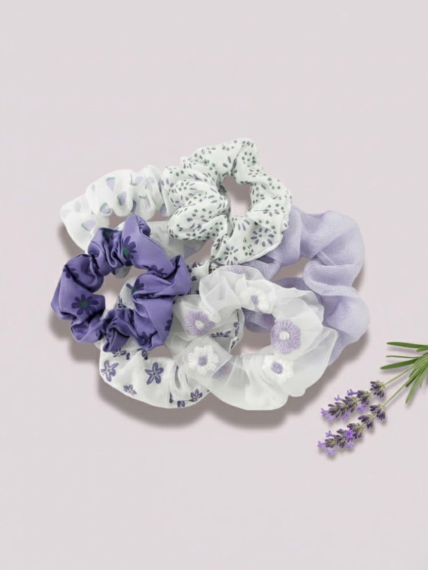 scrunchies cute little rebels voor kinderen lila