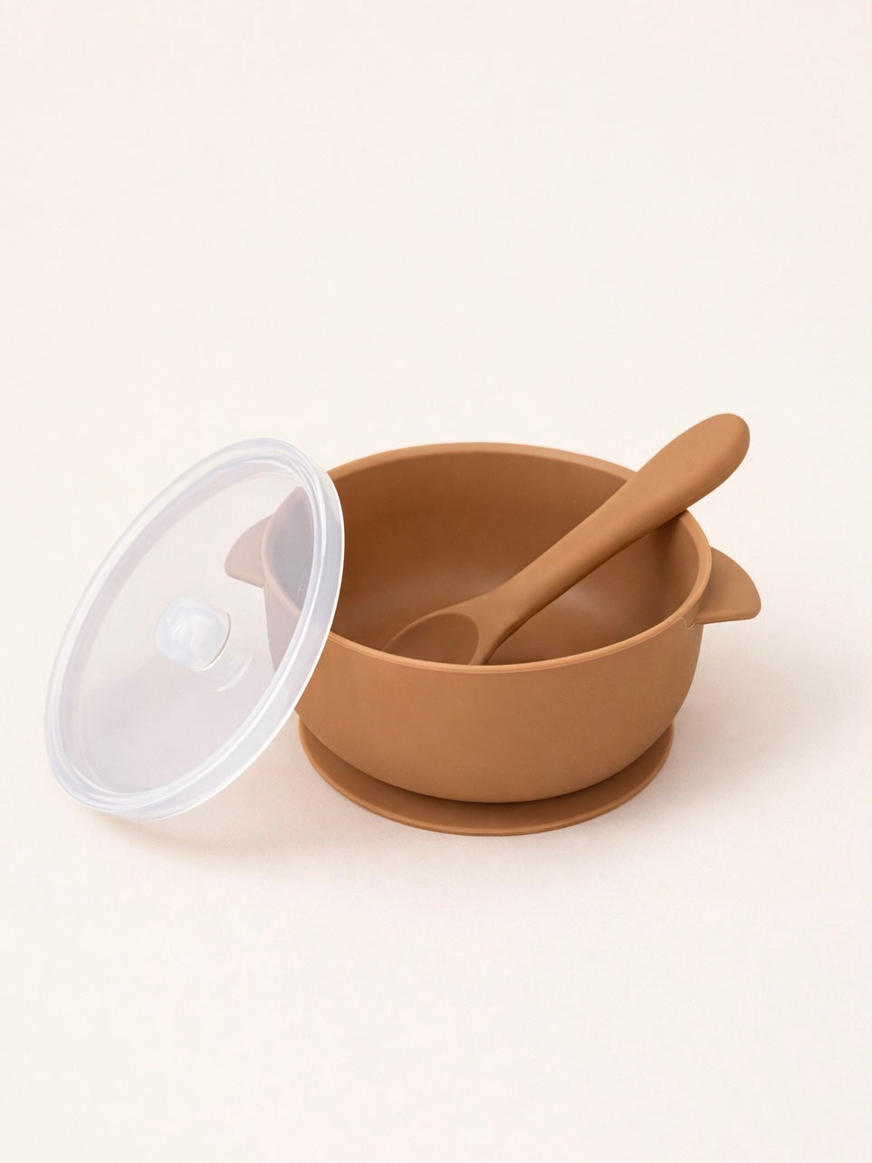 siliconen bakje en lepel kinderen