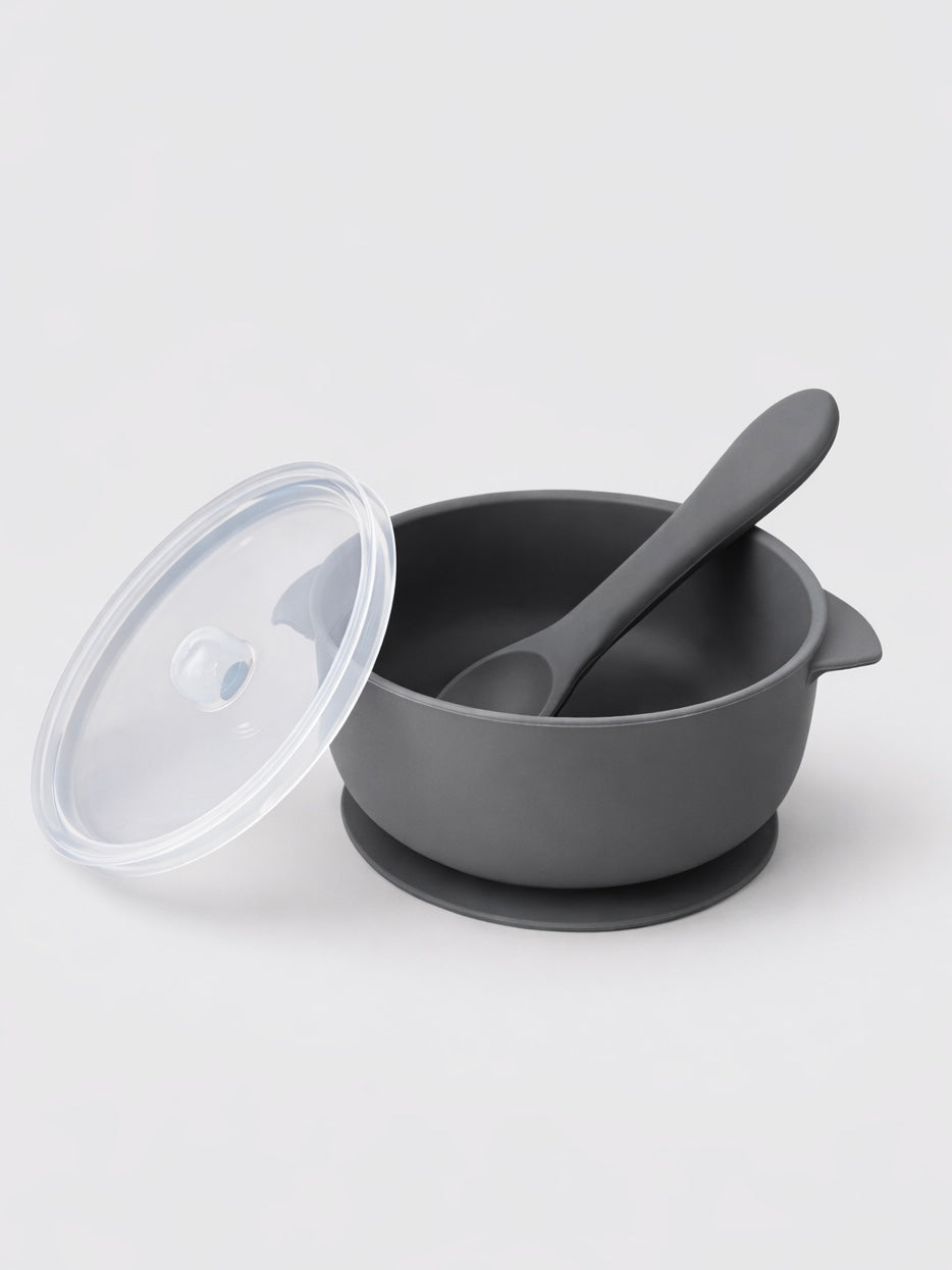 siliconen bakje en lepel kinderen